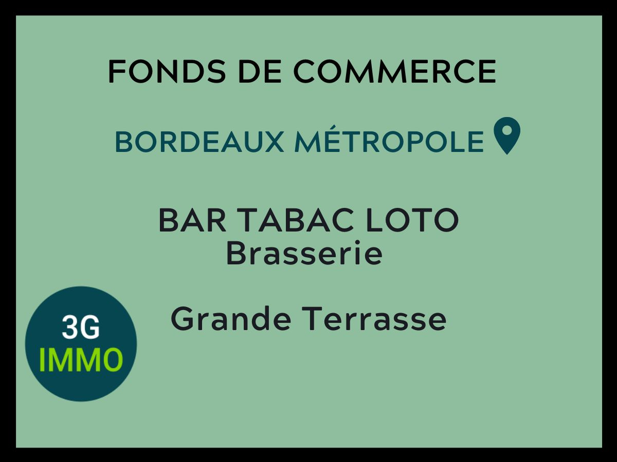 Vente Bar 173m² à Bordeaux (33000) - 3G Immobilier