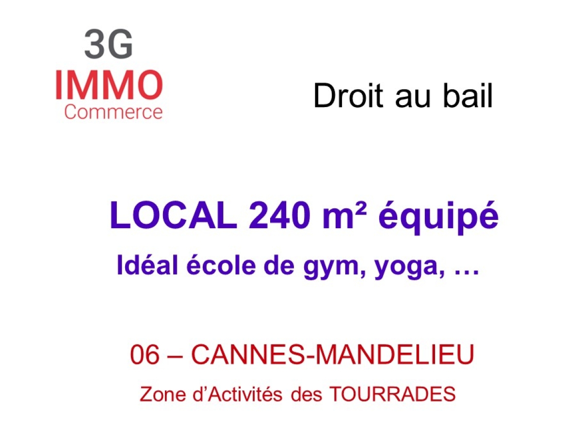 Photo mobile 1 | Cannes (06150) | Local-Commercial de 240.00 m² |  | 50000 € |  Référence: 190211JC